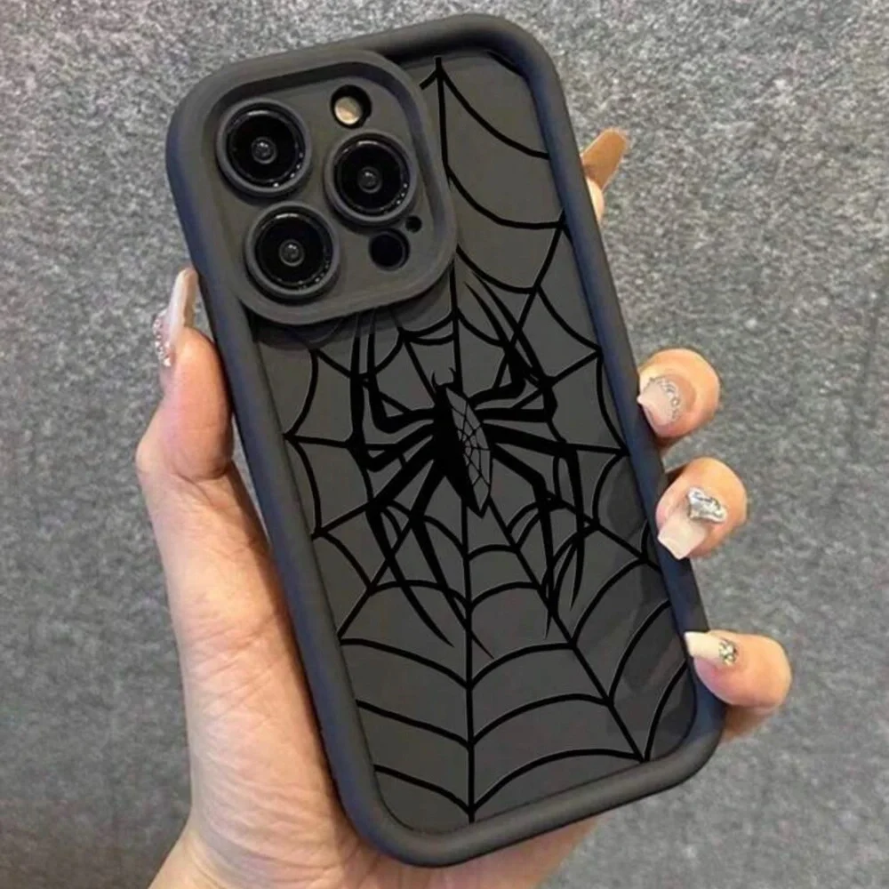 iphone 15 pro max case new black spider new in package drop proof